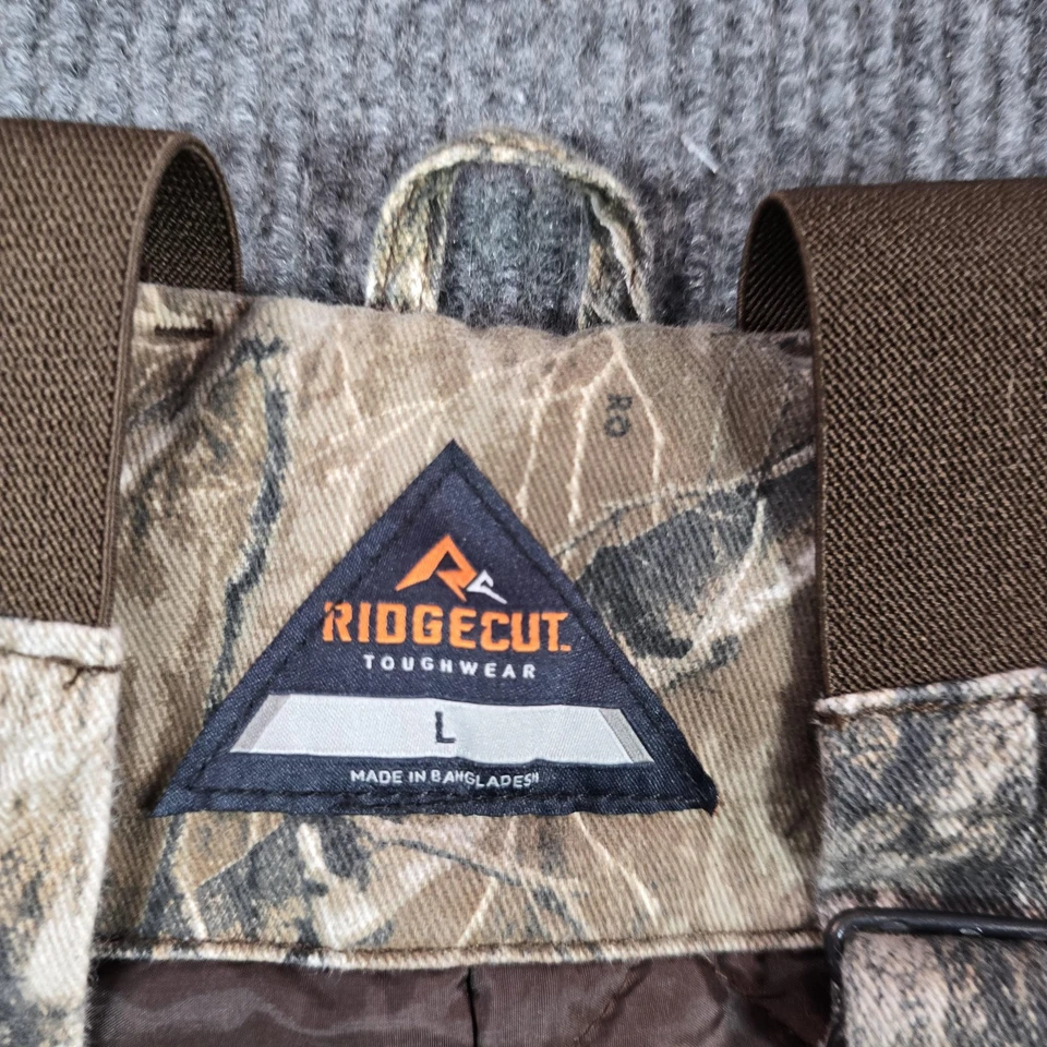 Ridgecut Bib Overalls Mens Large Realtree Edge Camo Insulated Hunting TRB20EDG - Image 4 of 4