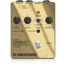 TC Electronic SCF SE Gold Stereo Chorus Flanger Pedal - Special Edition Gold