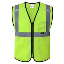 Safety Vest for Men Women Hi Vis Construction Vest with Pockets Class 2 High ...