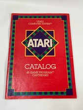 Original Vintage 1982 ATARI 2600 45 Video GAME PROGRAM CARTRIDGE CATALOG