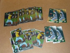 DAKOTA CHALMERS RC/ROOKIE LOT OF 25 ATHLETICS BOWMAN CHROME + PRO DEBUT GOLD
