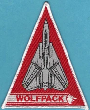 U.S. NAVY VF-1 WOLFPACK FIGHTER SQUADRON F-14 TOMCAT PATCH
