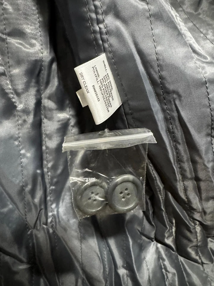 Chaquetón Calvin Klein Gris Mezcla Lana - Talla 2XL, Clásico Doble Pecho Foto 4 de 4