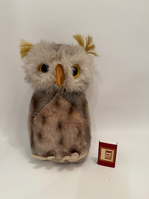 Steiff Große Eule Uhu Wiggi   2625/25 mit Knopf und Fahne 25 cm