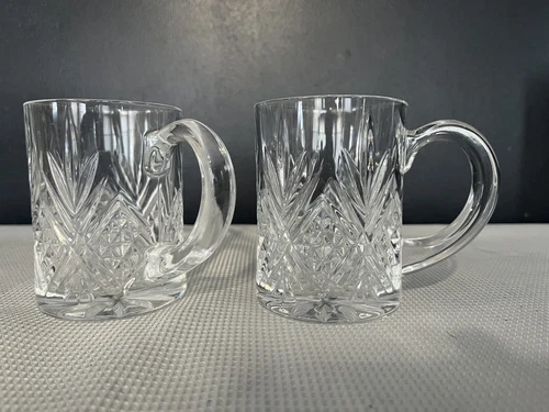 CRISTAL D'ARQUES DURAND Glass Coffee Mug Set Of 2