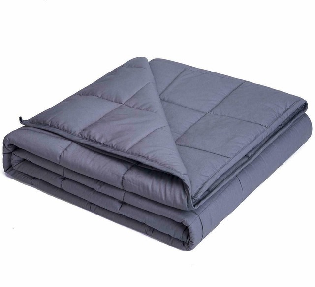 OMYSTYLE Warming & Cooling Weighted Blanket for Adult and Kids 15lb, 48