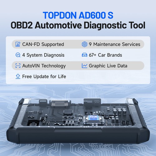 🔥2025 TOPDON AD600S OBD2 Scanner Engine ABS SRS SAS AT TPMS EPB Diagnostic Tool - Picture 4 of 18