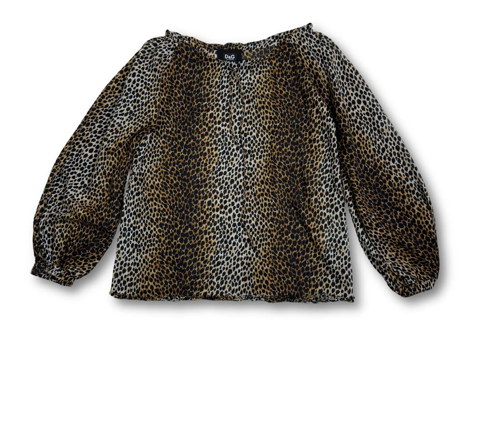 Blusa Dolce Gabbana de leopardo de gran tamaño talla 38/S Foto 2 de 4
