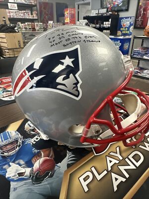 Tom Brady Signed Replica Full Size Helmet 4 Inscriptions Tristar