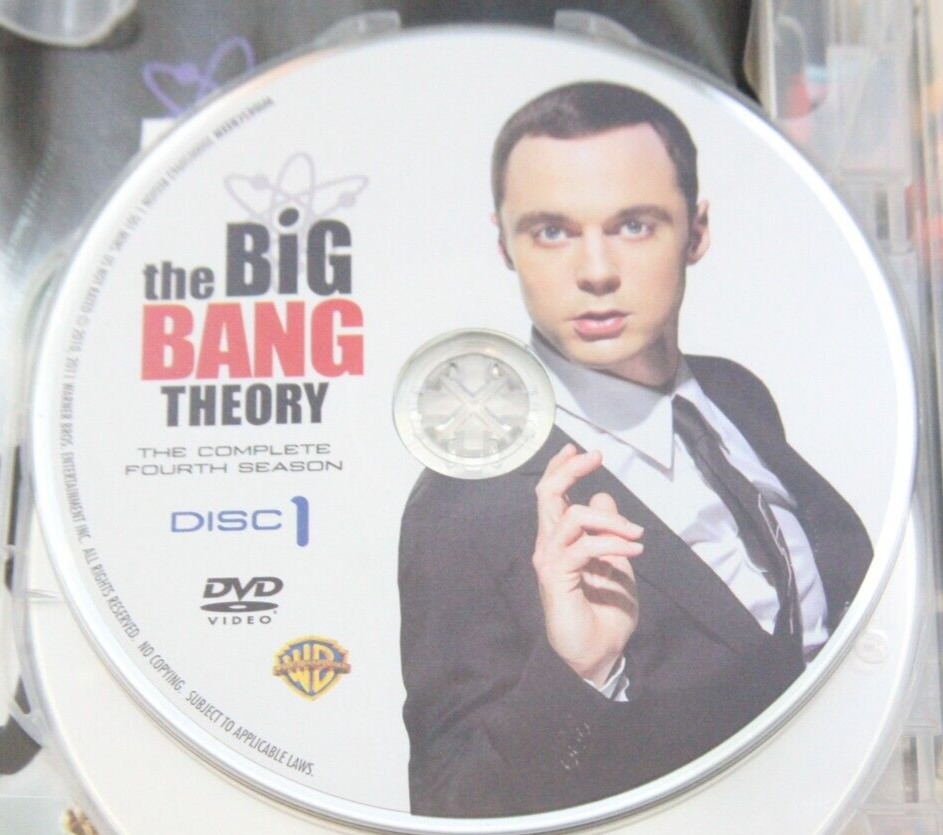 The Big Bang Theory Season Four 3-Disc DVD Set Kaley Cuoco Jim