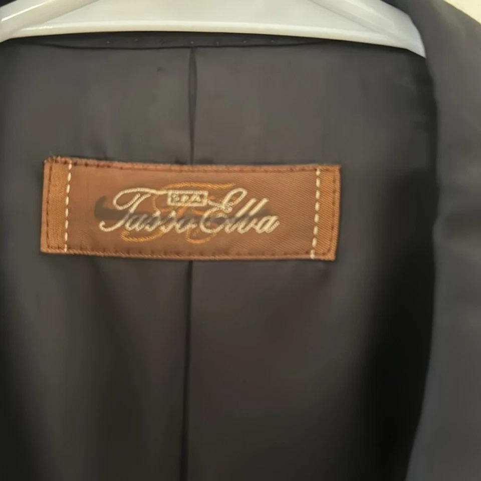 NWT Men’s Tasso Elba Angelico Suit blazer -size 38R Black GRUNGE - Image 3 of 4