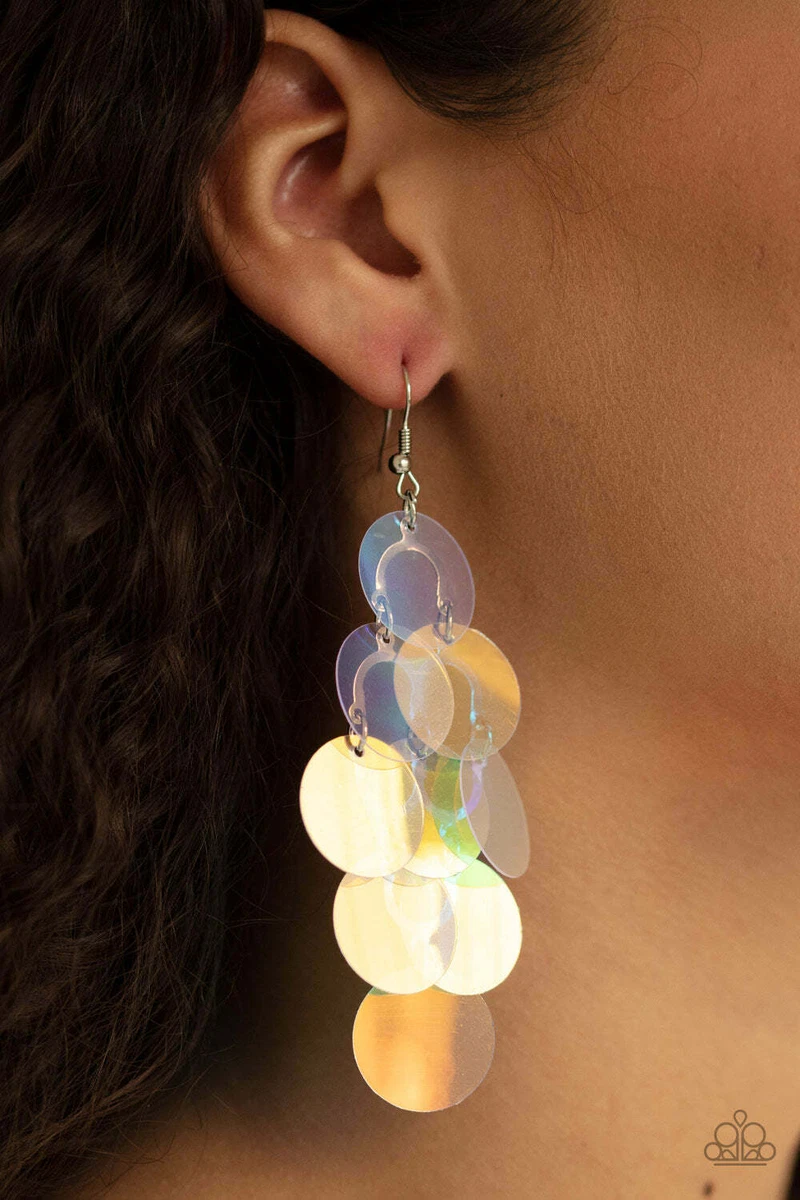 Paparazzi mermaid shimmer earrings deals