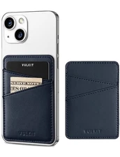 VULKIT Phone Card Holder Slim Leather Adhesive Pocket RFID Blocking Credit Card 