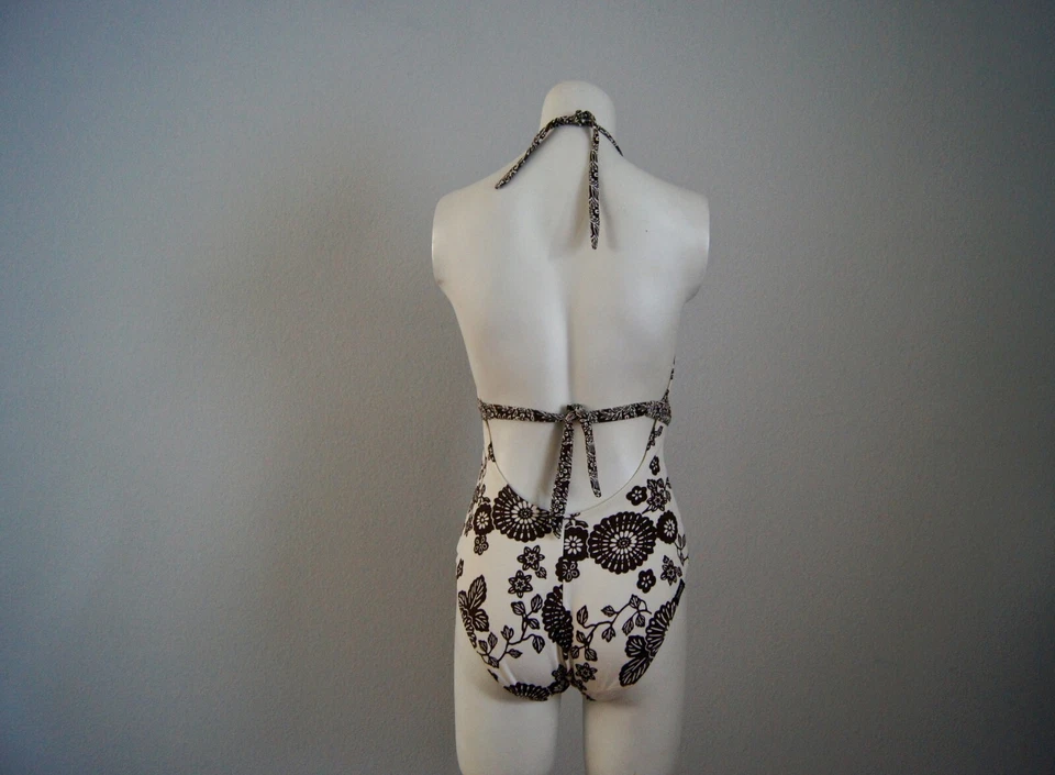 Vintage Esprit Beach One Piece Swimsuit Floral XS or S - Image 4 of 4