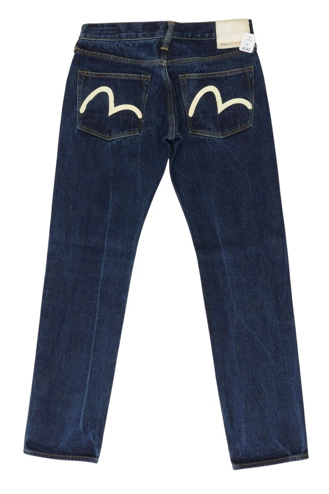 EVISU GENES Damen Jeans Hose W30 blau dunkelblau dark denim gerade - Bild 4 von 4