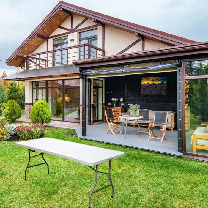 Tavolo Pieghevole da Giardino in Dura Resina a Valigetta in HDPE - Immagine 4 di 4