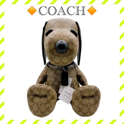 COACH Snoopy Plush PVC / Leather Signature Peanuts Collaboration