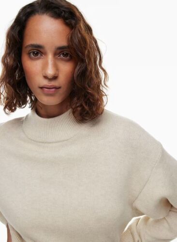 Aritzia Wilfred Free Harper Cropped Wollpullover Mockneck Wollpullover Gr. M/L - Bild 5 von 15