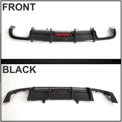 Difusor trasero de carbono difusor trasero para Audi A4 B9 Base parachoques 2017-19 - Imagen 10 de 11