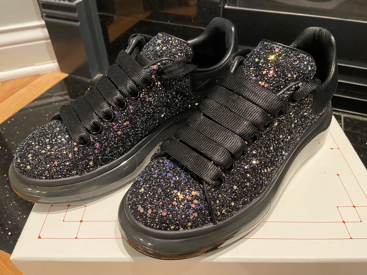 Alexander mcqueen basket hotsell noir paillette