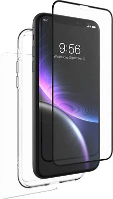 ZAGG - InvisibleShield Glass+ 360 Screen Protector Apple iPhone XR Black, Clear - Image 1 of 4