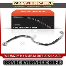 Front Driver Left LH Brake Hydraulic Hose for Mazda MX-5 Miata 2016-2022 L4 2.0L