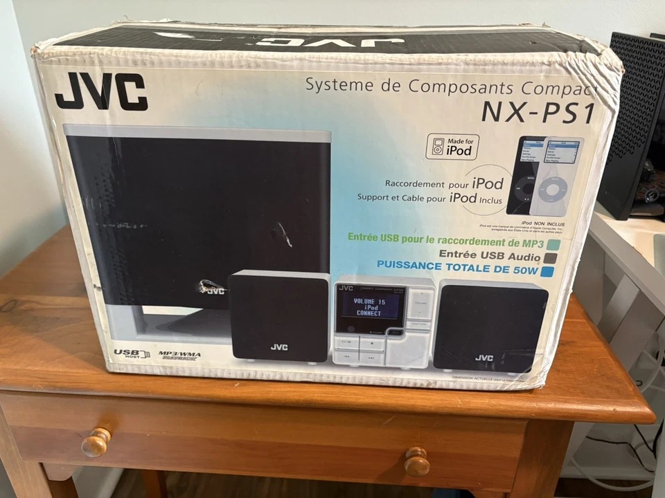 JVC NX-PS1 iPod Docking Station USB Mp3 Player NEW In Box - Image 2 of 3