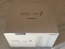 NETGEAR Orbi 770 Series WiFi 7 Mesh System Up to 5,500 sq ft. - 2-Pack - NEW