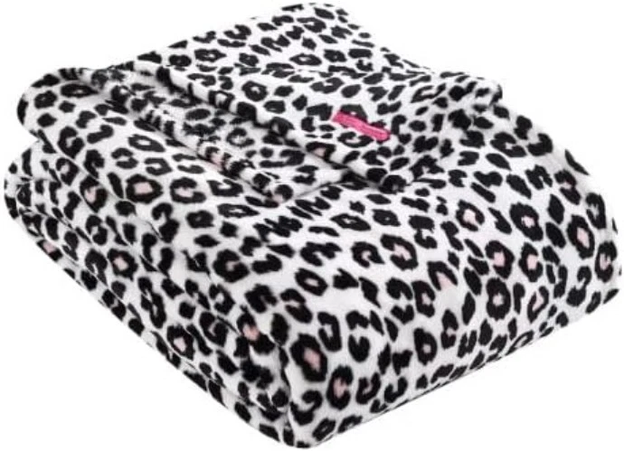 Manta Betsey's Leopardo Peluche Vellón Rosa King Foto 4 de 4