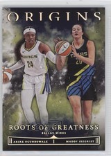 2023 Panini Origins WNBA Roots of Greatness Arike Ogunbowale Maddy Siegrist 7m3