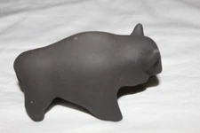 VINTAGE Bison Buffalo Figurine Joe Duran is on the Bottom Native American Artist