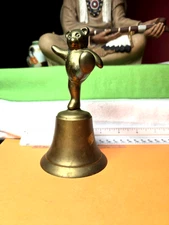 Dancing Bear Brass bell vintage from the 1980s very unique bell.