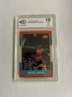 MICHAEL JORDAN BCCG 10 1986-87 FLEER BASKETBALL #57 ROOKIE CARD RC BULLS MINT