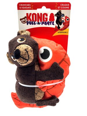 #ad KONG Pull A Partz Pals Bear Medium Squeaky Crackle Fetch amp; Shake Dog Toy 9x6quot; $15.89