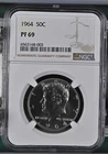 1964 Half Dollars Kennedy NGC PF-69