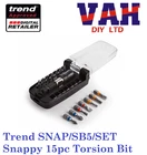 Trend Snappy Colour Ring Torsion Zone Bit Set 15pc