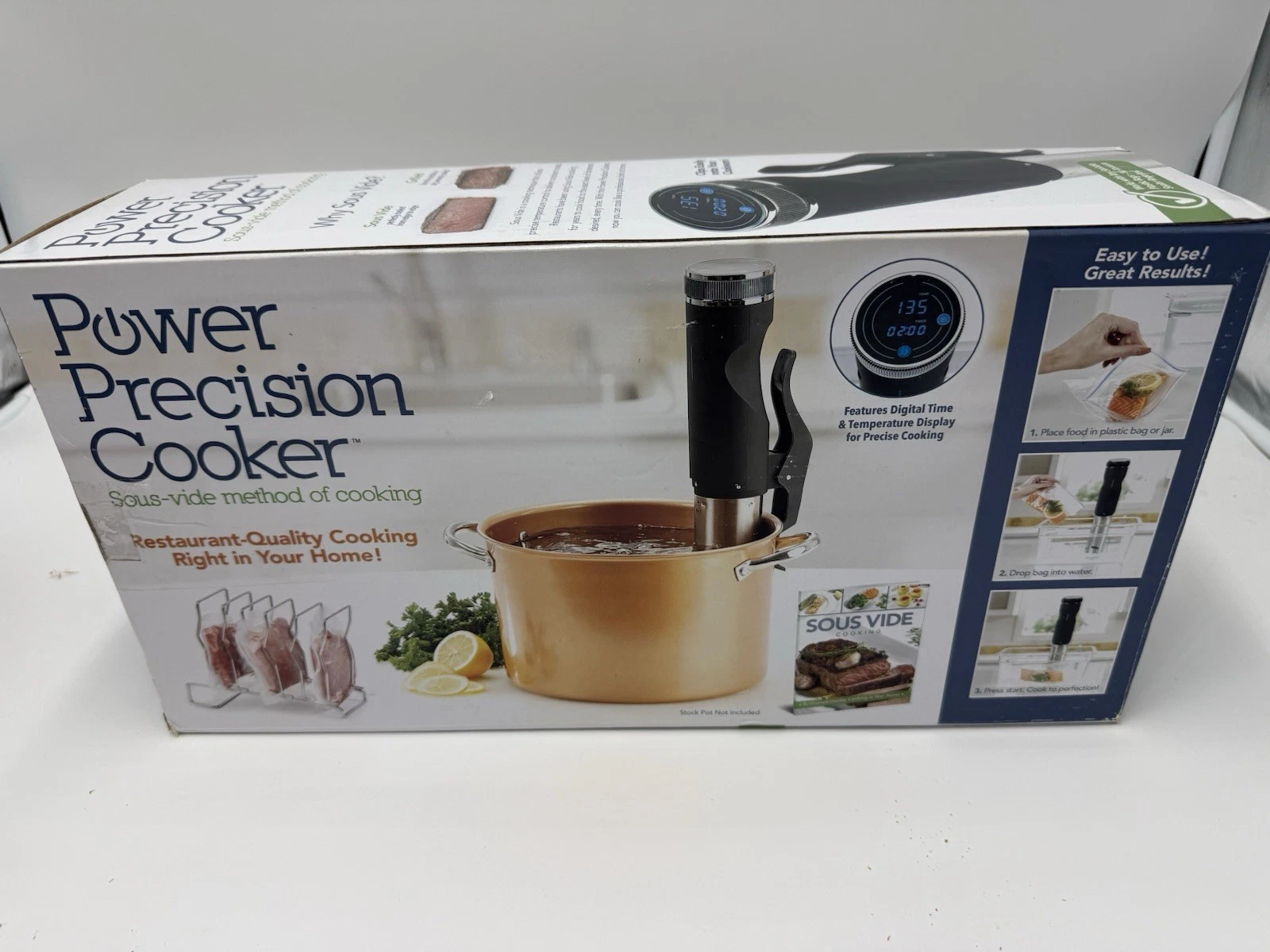 New Tristar Power Precision Cooker Quality Sous-Vide Immersion Circulator