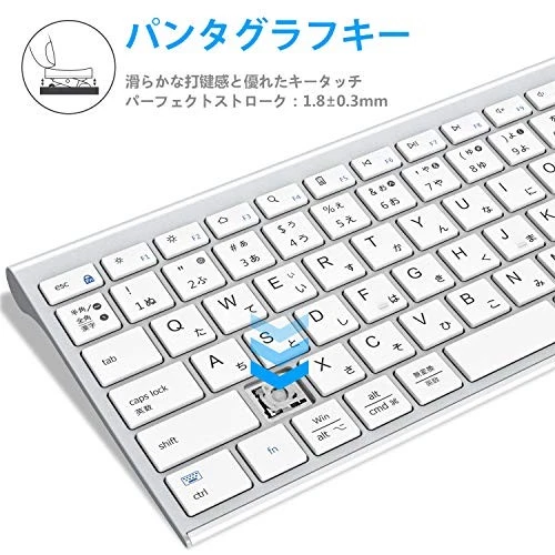 iClever Keyboard Bluetooth Wireless Pantograph Japanese JIS Layout Can Connect 3 - Image 2 of 4