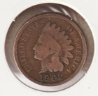 US Rare Old West 1902 Indian Head Penny Coin American Collection Shield Cent USA