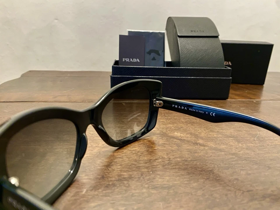 PRADA Sunglasses Black Classic Cat Eye - image 4 of 4