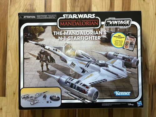 STAR WARS VINTAGE COLLECTION MANDALORIAN'S N-1 STARFIGHTER CASE FRESH