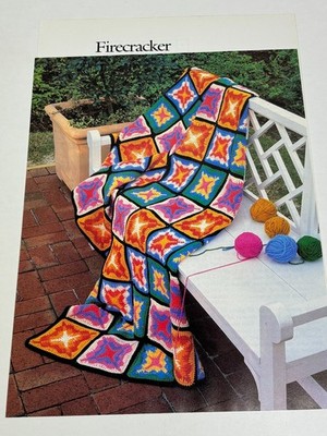 Firecracker Afghan Crochet Pattern Book Pages