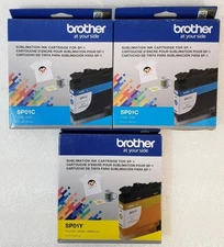 Brother Sublimation Ink Cartridges 2-Blue 1-Yellow BRAND NEW*** FREE SHIPPING