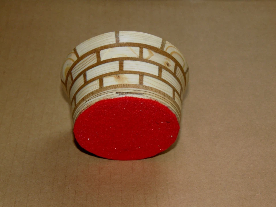 Small trinket box with lid, hand turned to a unique design in real wood,  - Image 2 of 4