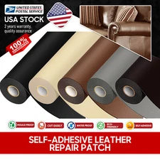 NEW Self Adhesive PU Faux Leather Fabric Repair Patch Kit for Car seat Sofas