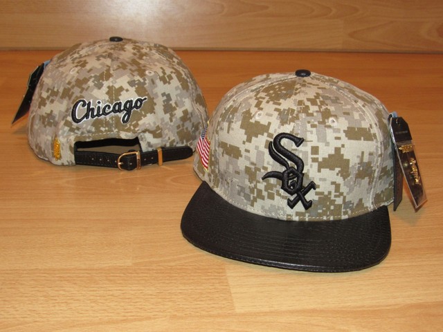 leather white sox hat