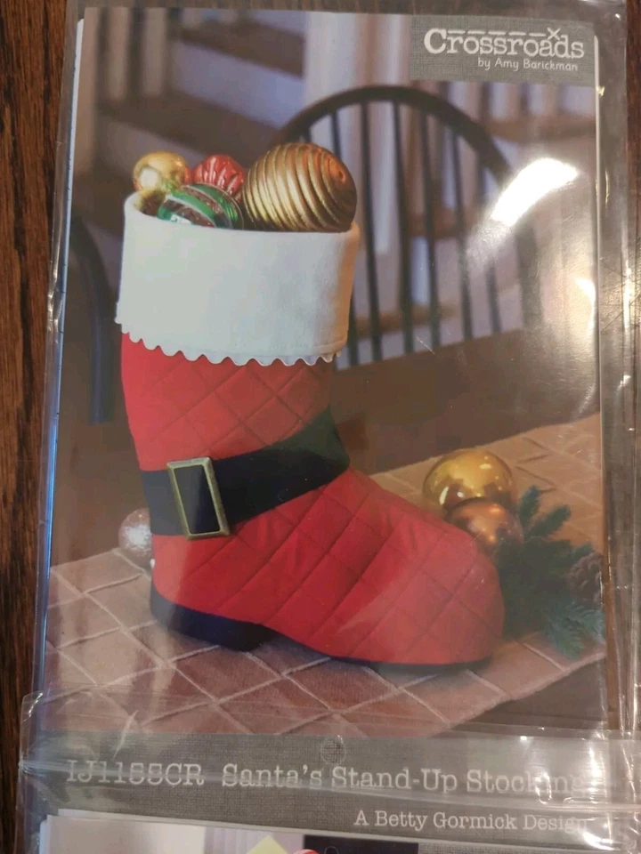 Indygo Junction Crossroads Christmas Boot Pillow Advent Calendar Pattern Lot - Image 2 of 4