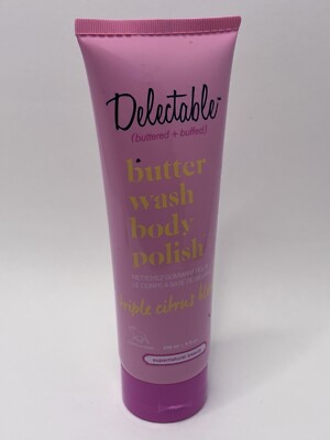 Delectable Butter Wash Body Polish Cream Triple Citrus Blend 8 oz Supernatural