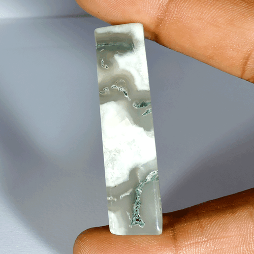 58.00Cts Natural Garden Quartz Baguette Cabochon Loose Gemstone Y707 - Picture 3 of 3