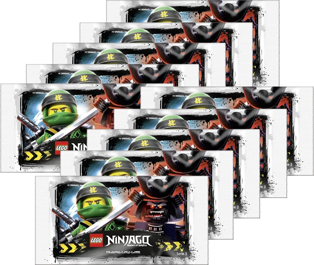 LEGO Ninjago - Serie 3 Trading Cards - 10 Booster - Deutsch